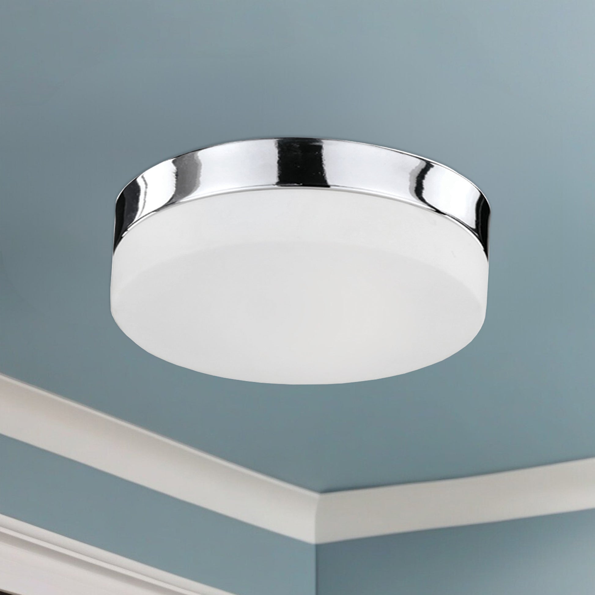 Lomita 11-in Chrome LED Flush Mount