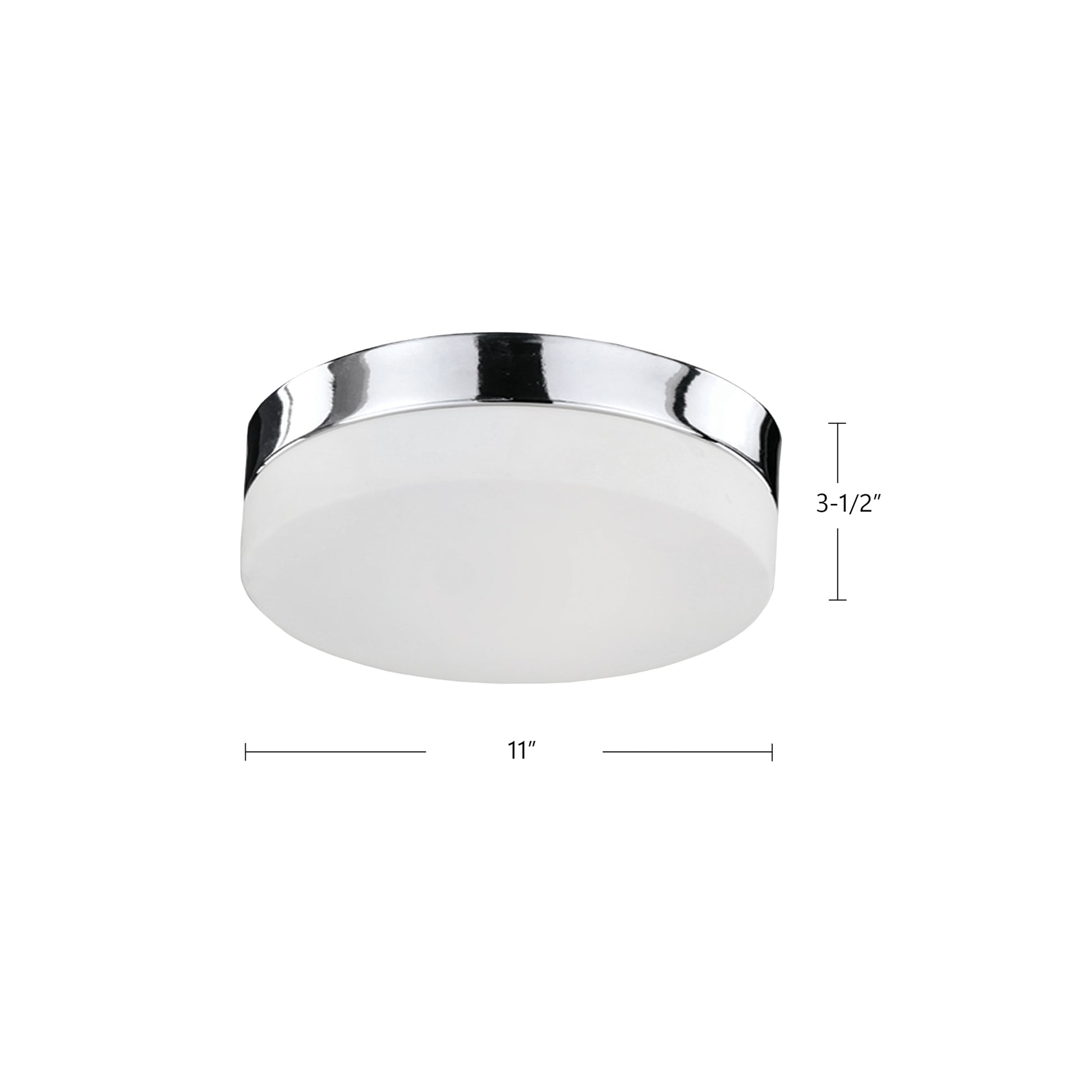 Lomita 11-in Chrome LED Flush Mount