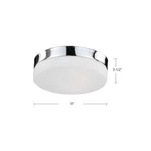Lomita 11-in Chrome LED Flush Mount