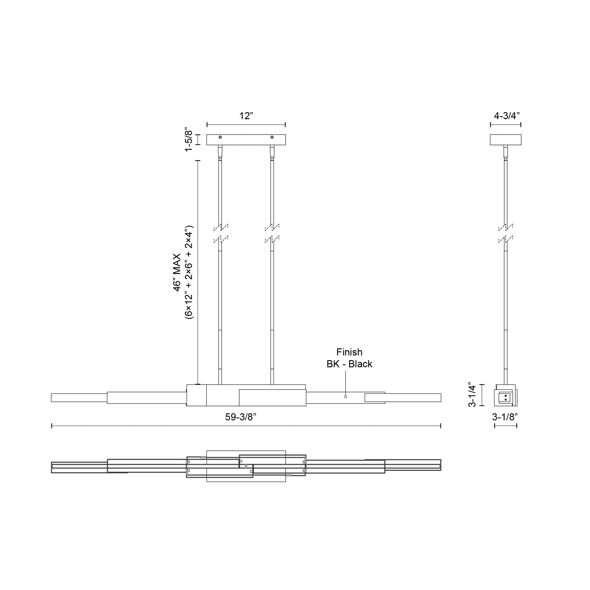 Enzo Linear Pendant