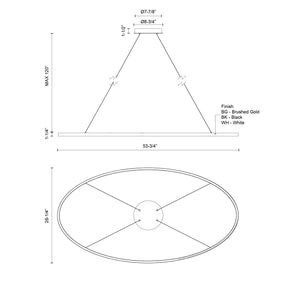 Ovale Linear Pendant