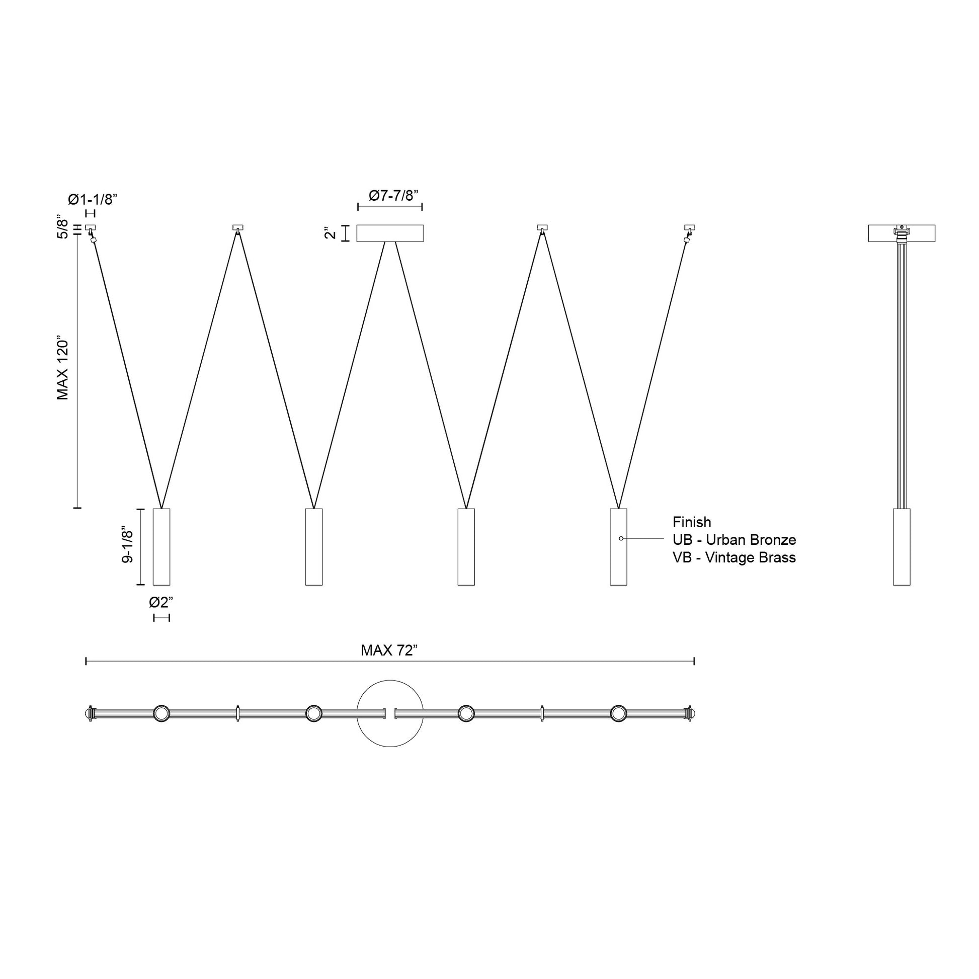Mason 4-in Linear Pendant