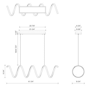 Synergy 42-in Linear Pendant