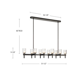 Lucian 52-in Linear Pendant