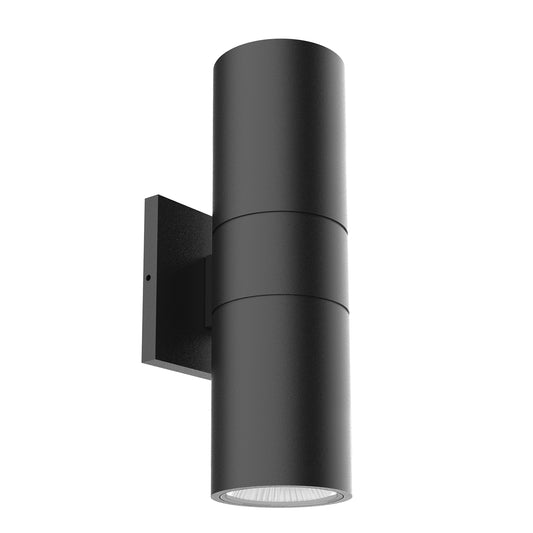 Lund 12-in Gray LED Exterior Wall Sconce
