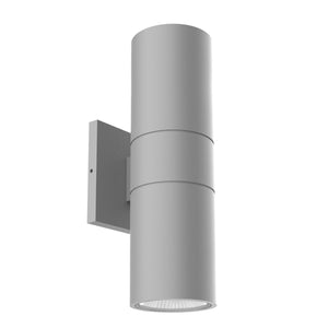 Lund 12-in Gray LED Exterior Wall Sconce