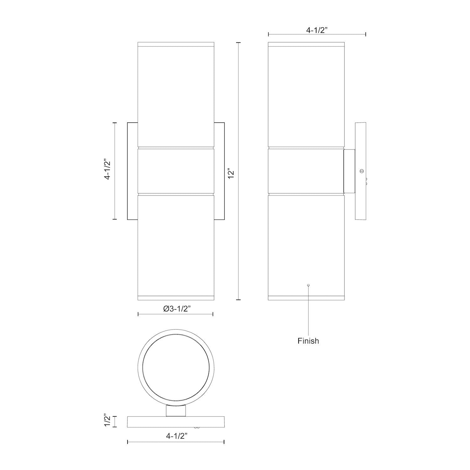 Lund 12-in Wall Sconce