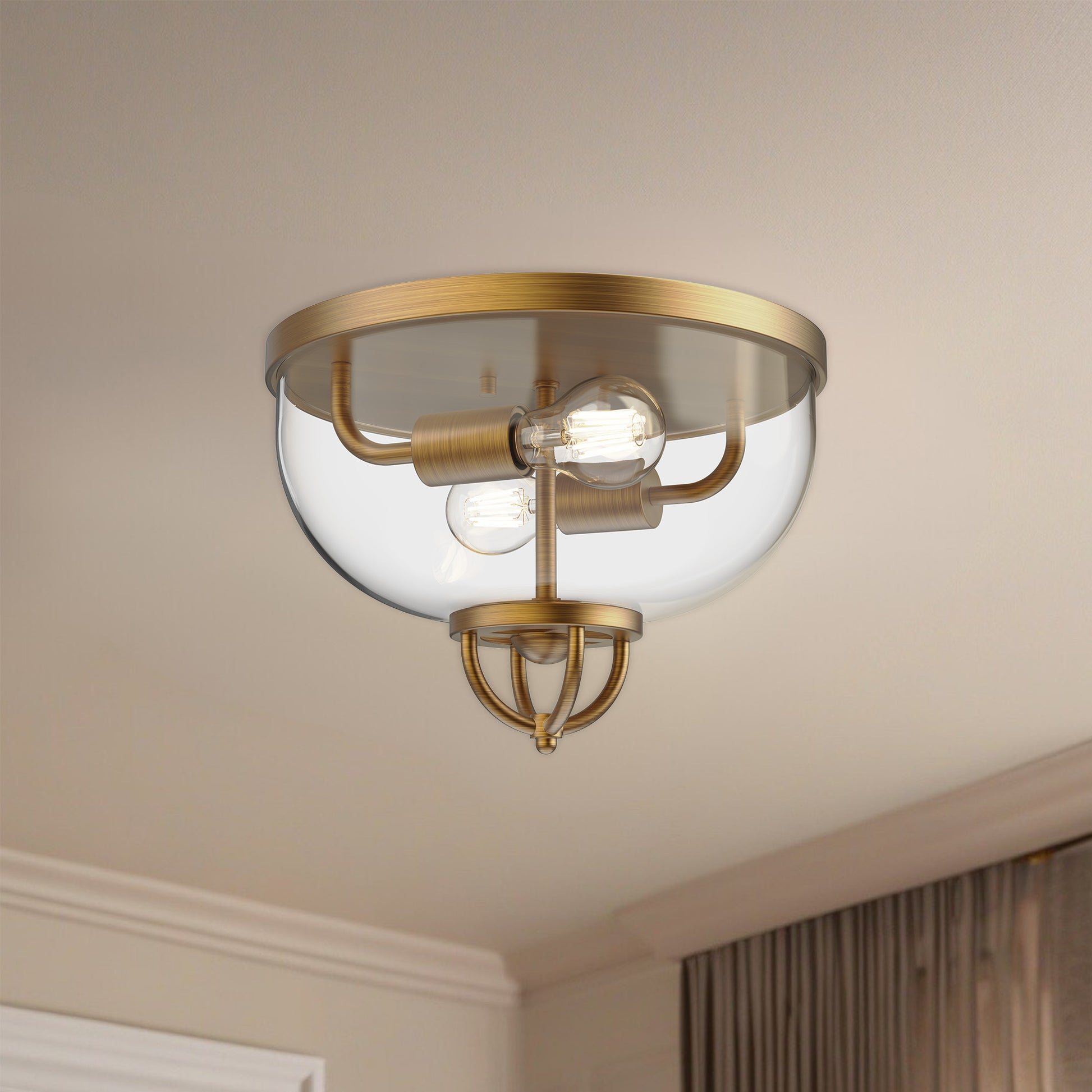 Lancaster 13-in Flush Mount
