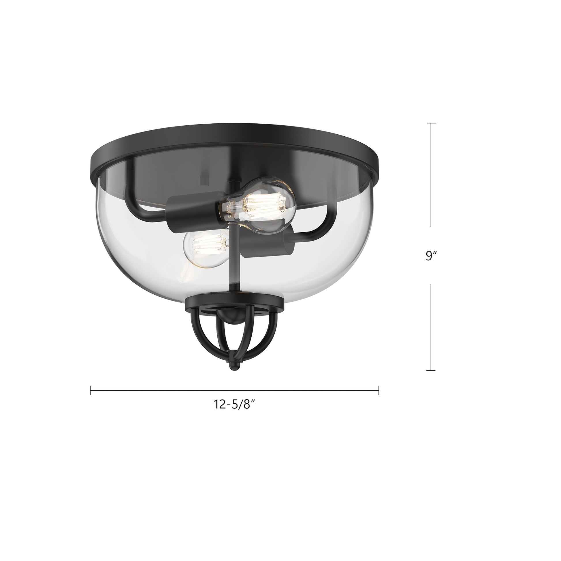 Lancaster 13-in Flush Mount