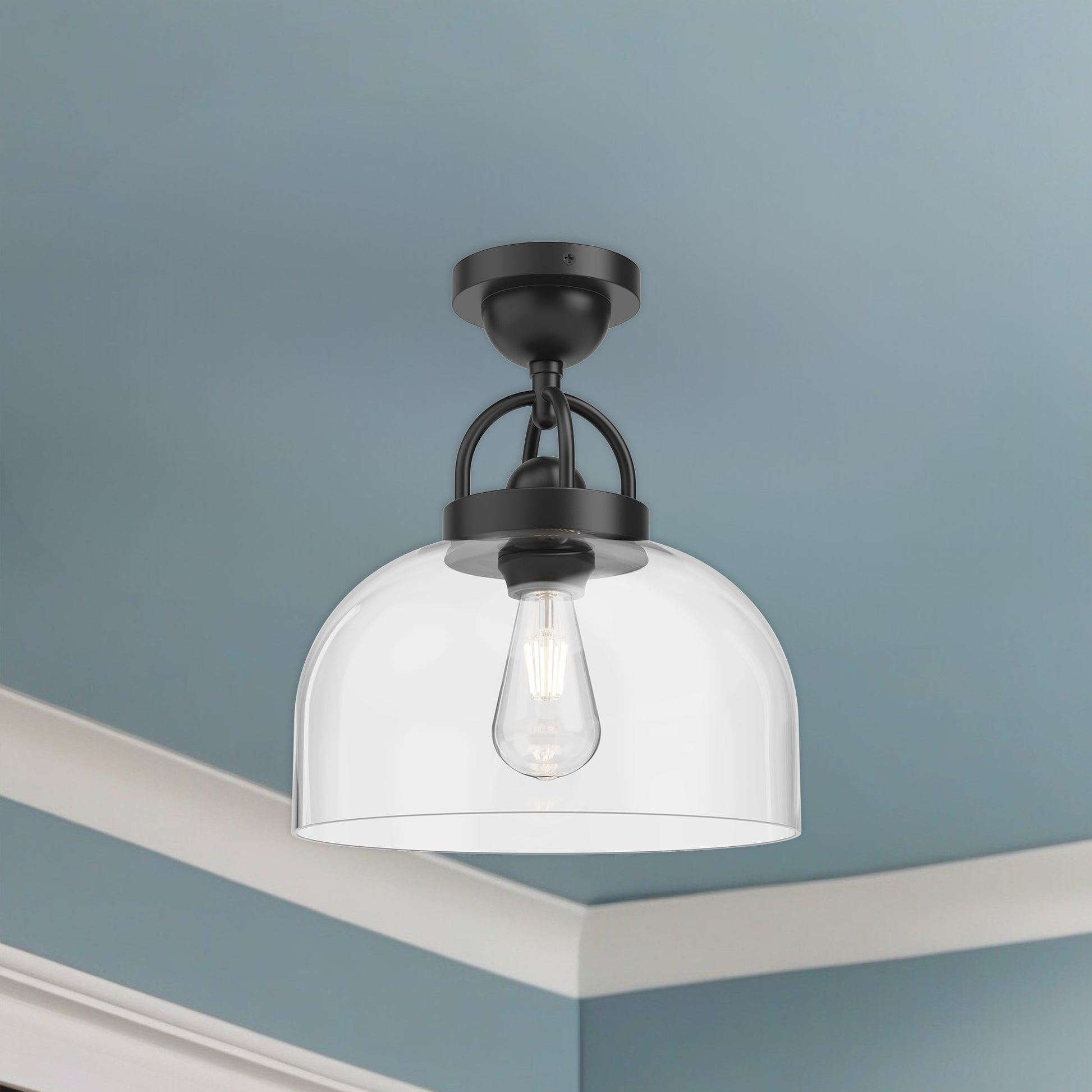Lancaster 12-in Flush Mount