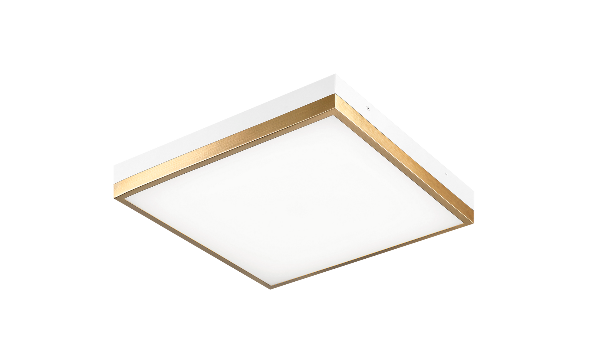 A sleek and modern take on the traditional square flush mount.These LED flush mounts are offered with contrasting finish combinations – Black with Aged Gold Brass and White with Aged Gold Brass. Tux is a versatile fixture, suitable for any room.