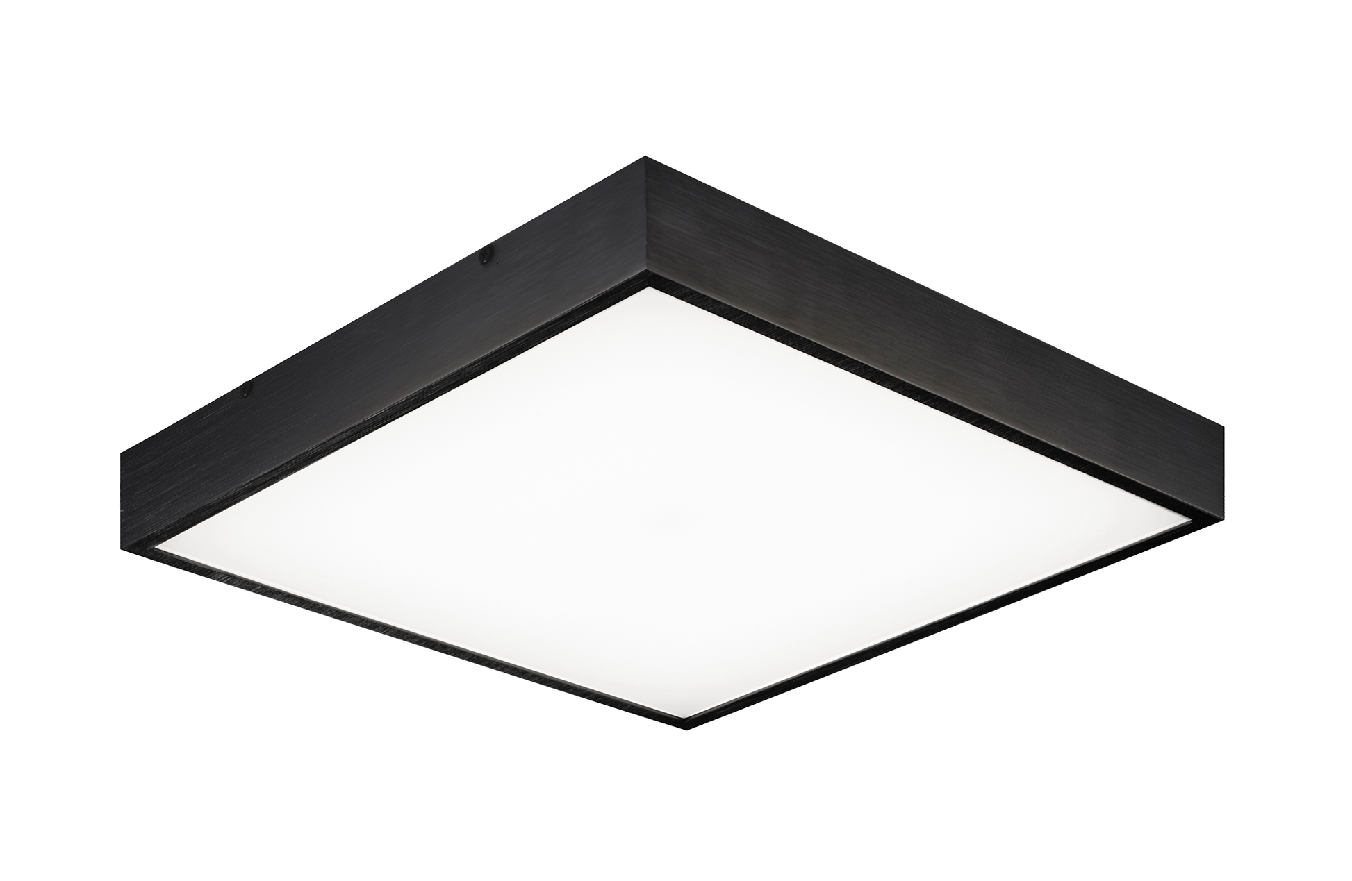 Kashi is a modern series of LED flush mounts.This minimalistic fixture is comprised of a square frame with an inset white acrylic diffuser. Available in 2 sizes and 2 finishes: Aluminum and Oxidized Black.
