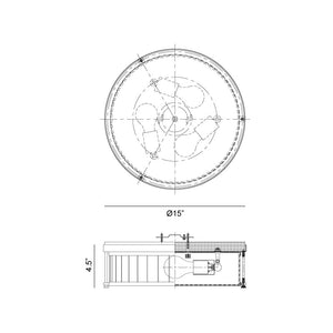 Caisse Claire Ceiling Mount