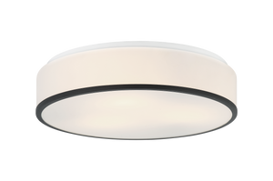 Design inspired by the shape of a drum. Simplicity and timeless style would always come in handy with interior décor. This series offers a white acrylic shade paired with subtle accents of Chrome or Matte Black finish. Available in 2 sizes.