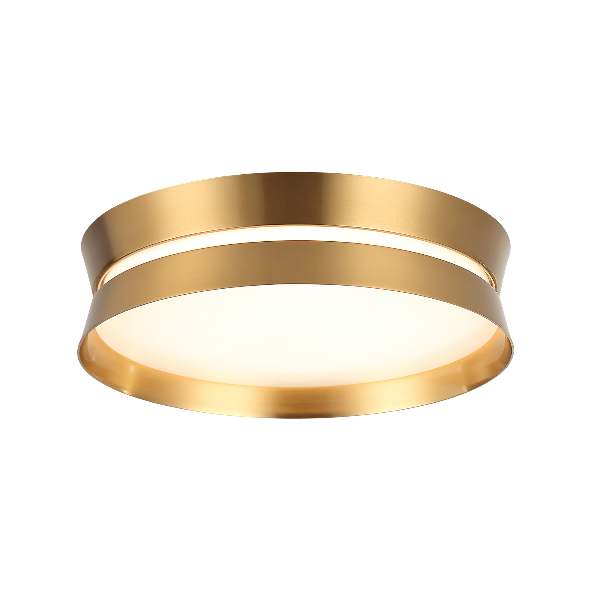 With a fresh design that offers both a contemporary or traditional look, the Greyson delivers a LED output at the bottom and middle with a white acrylic diffuser. Fixture comes in Aged Gold Brass and Matte Black.