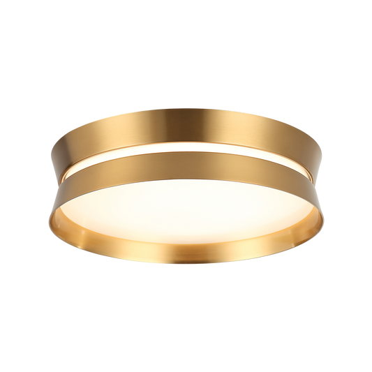With a fresh design that offers both a contemporary or traditional look, the Greyson delivers a LED output at the bottom and middle with a white acrylic diffuser. Fixture comes in Aged Gold Brass and Matte Black.