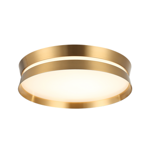 With a fresh design that offers both a contemporary or traditional look, the Greyson delivers a LED output at the bottom and middle with a white acrylic diffuser. Fixture comes in Aged Gold Brass and Matte Black.