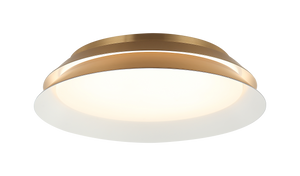 With a unique design and two-tier design that offers both a contemporary or traditional look, the Dahlia delivers a 5CCT LED output at the bottom and middle. Fixture comes in Aged Gold Brass and Matte Black with White interior.