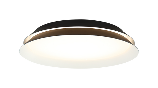 With a unique design and two-tier design that offers both a contemporary or traditional look, the Dahlia delivers a 5CCT LED output at the bottom and middle. Fixture comes in Aged Gold Brass and Matte Black with White interior.
