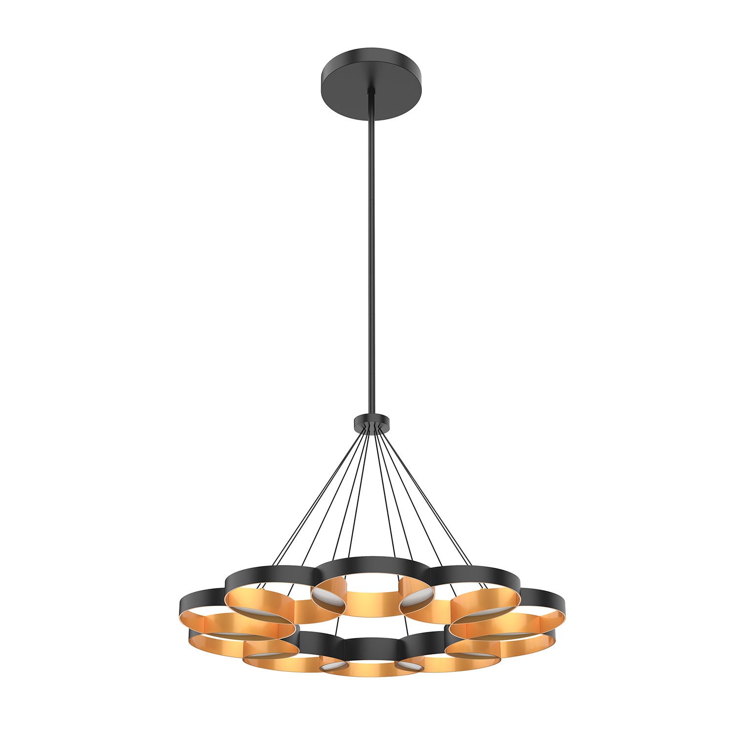 Maestro 33-in Black LED Chandeliers