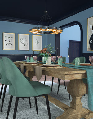 Maestro 33-in Black LED Chandeliers