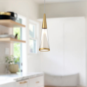 Malabar 3-in Chrome LED Pendant