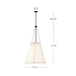 Manila 22-in Pendant