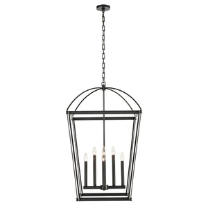 Manor Vintage Brass 8 Lights Pendant