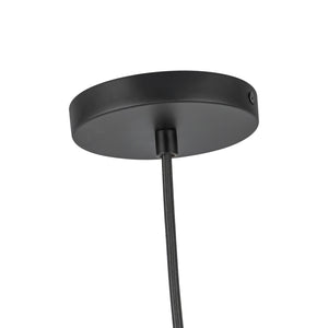 Marco 12-in,196-in Black/Opal Glass Socket Pendant