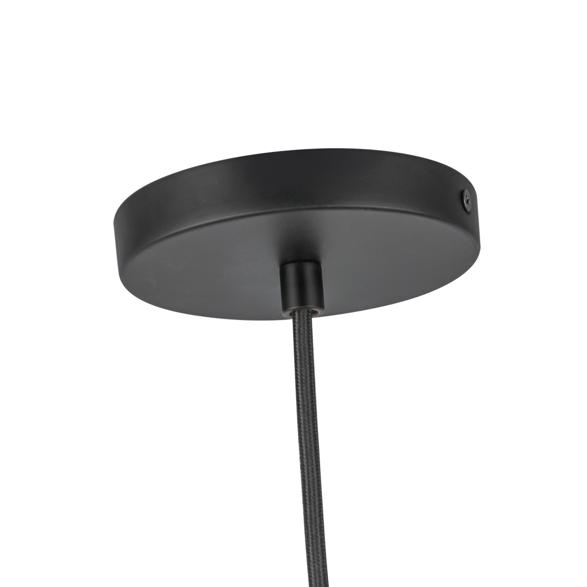 Marco 12-in,196-in Black/Opal Glass LED Pendant