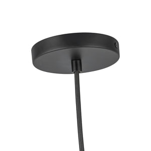 Marco 16-in,196-in Black/Opal Glass LED Pendant