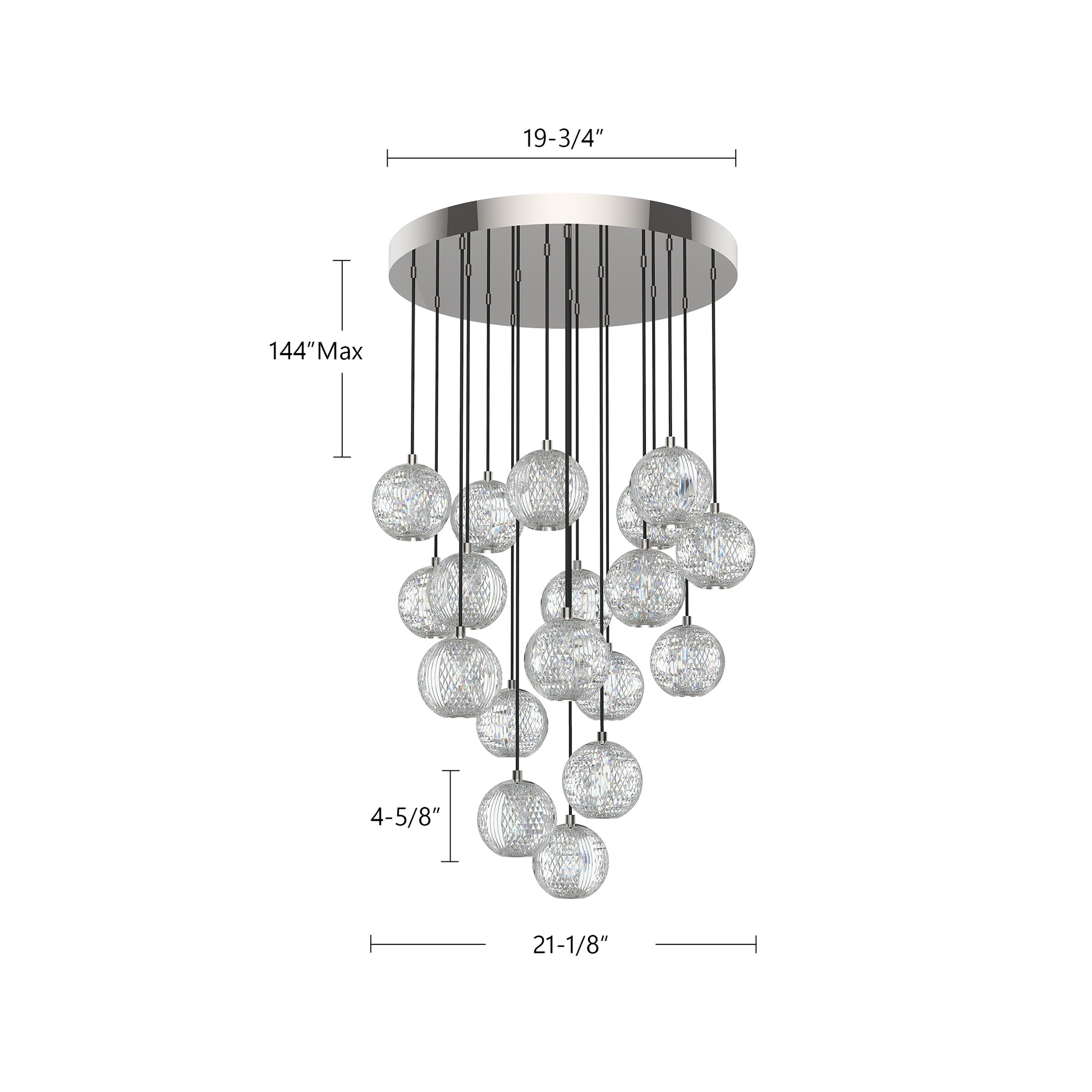 Marni 18 Light LED Multi Pendant
