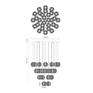 Marni 30 Light Multi Pendant