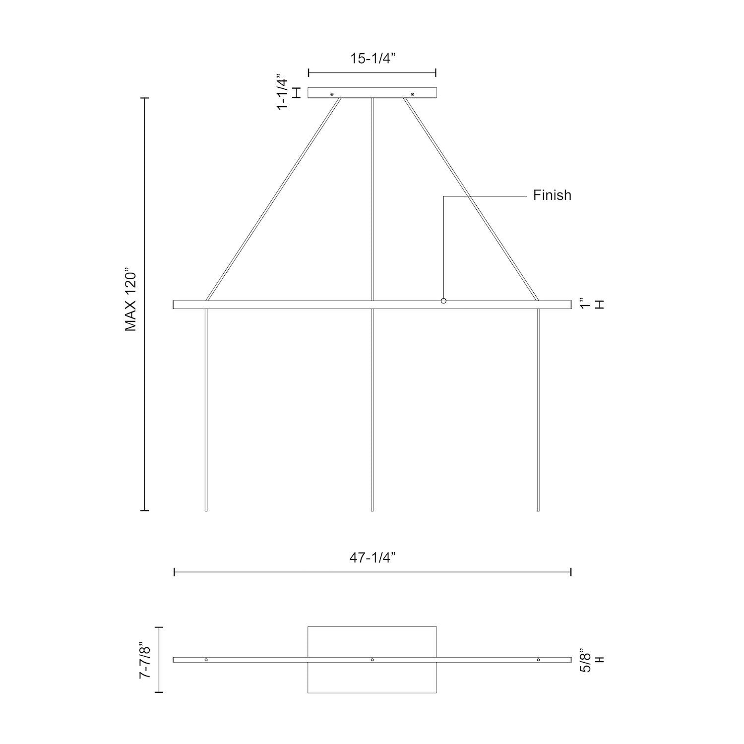 Marquee Linear Pendant Canopy System
