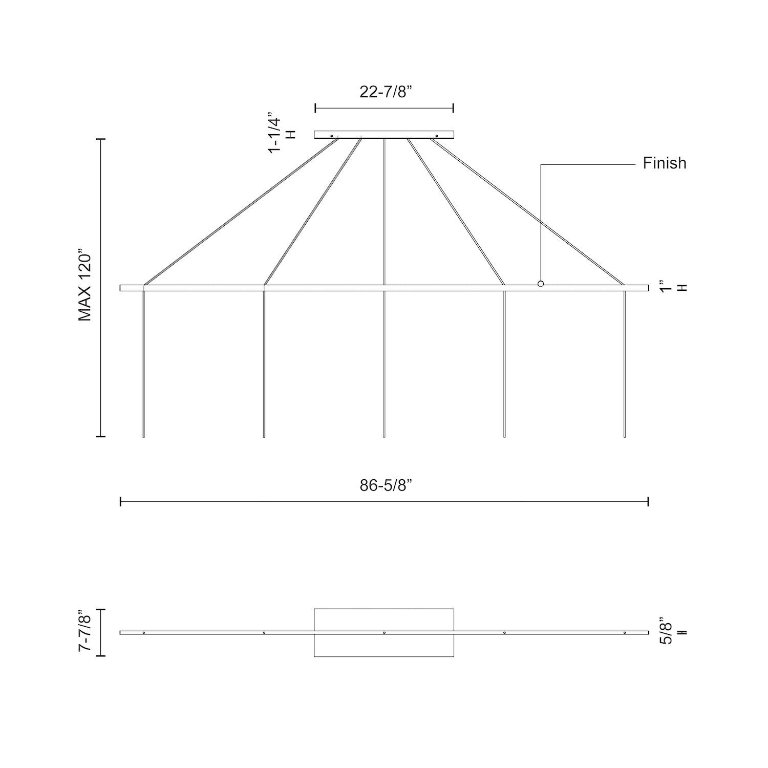 Marquee Linear Pendant Canopy System