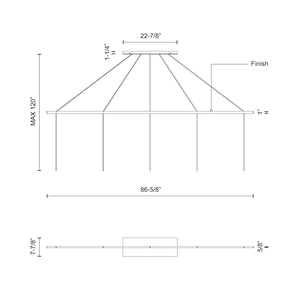 Marquee Linear Pendant Canopy System