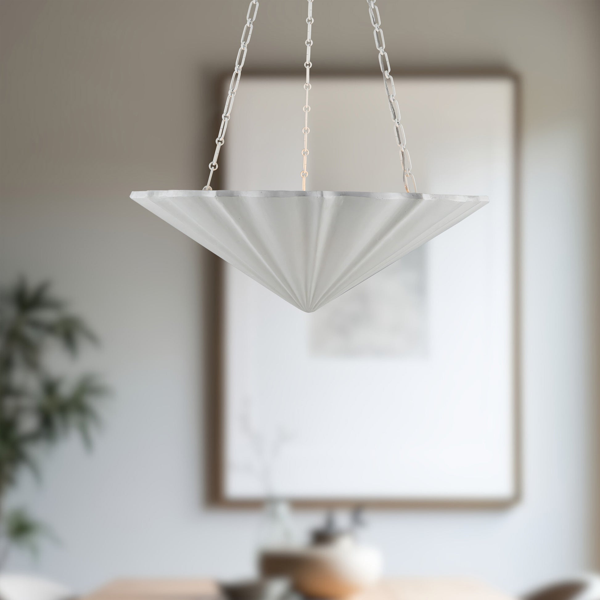 Martine 30-in Antique White 4 Lights Chandeliers