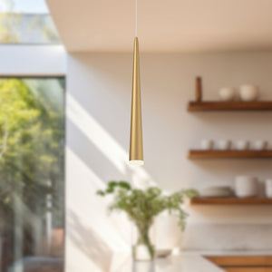Mina 24-in Brushed Nickel LED Pendant