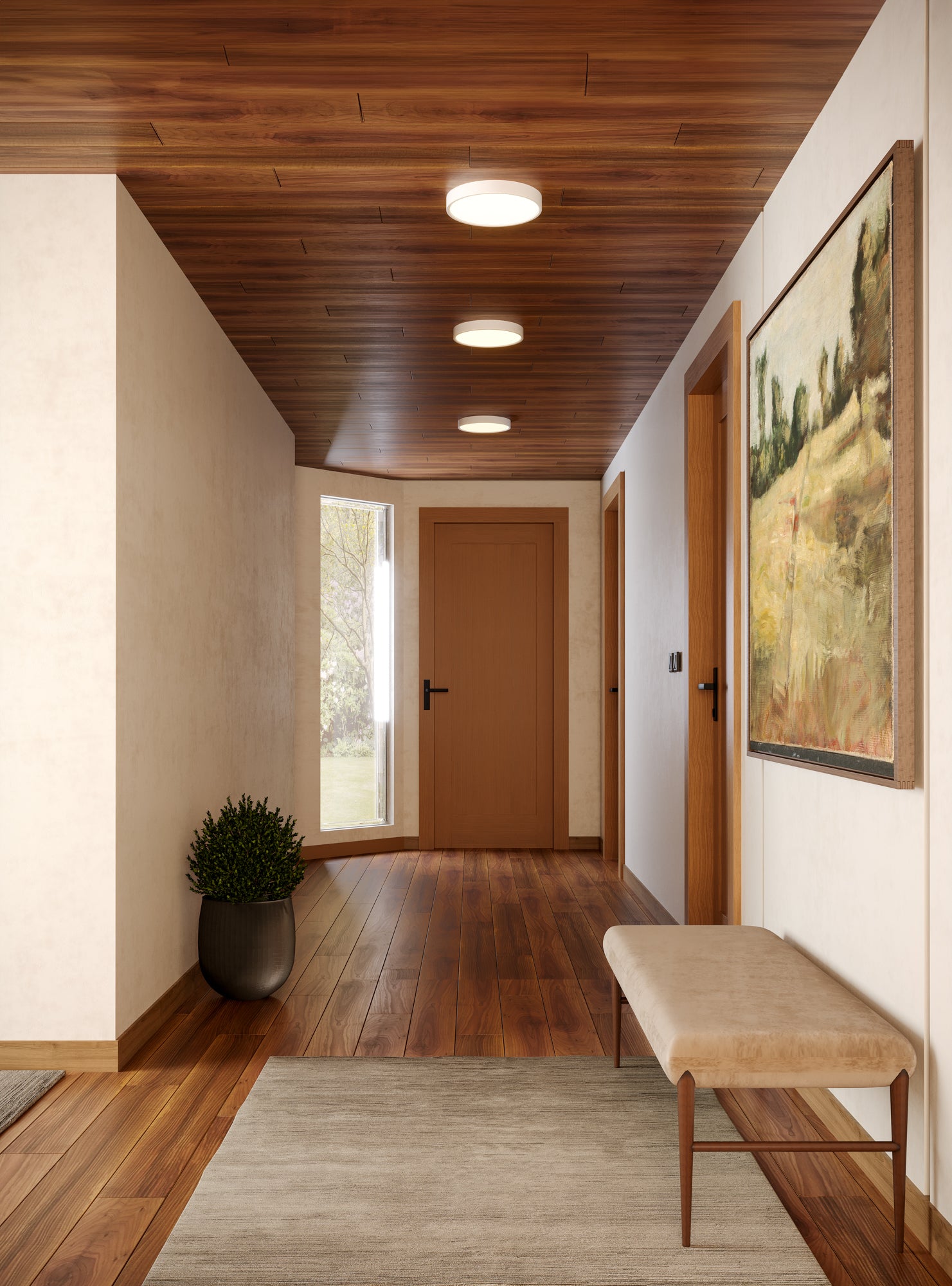 Mio 12-in White LED Flush Mount