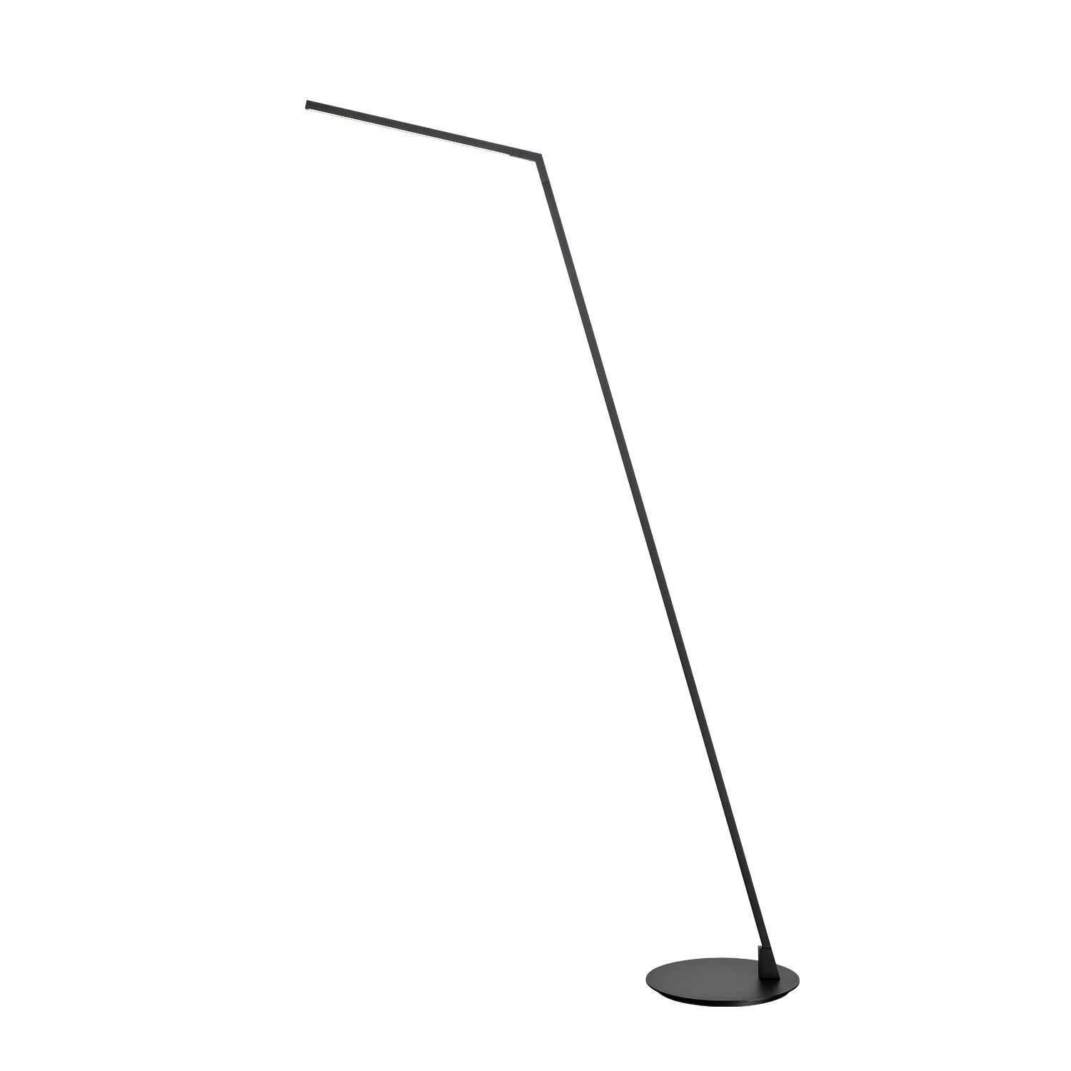 Miter 58-in Brushed Gold LED Floor Lamp