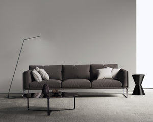 Miter 58-in Brushed Gold LED Floor Lamp