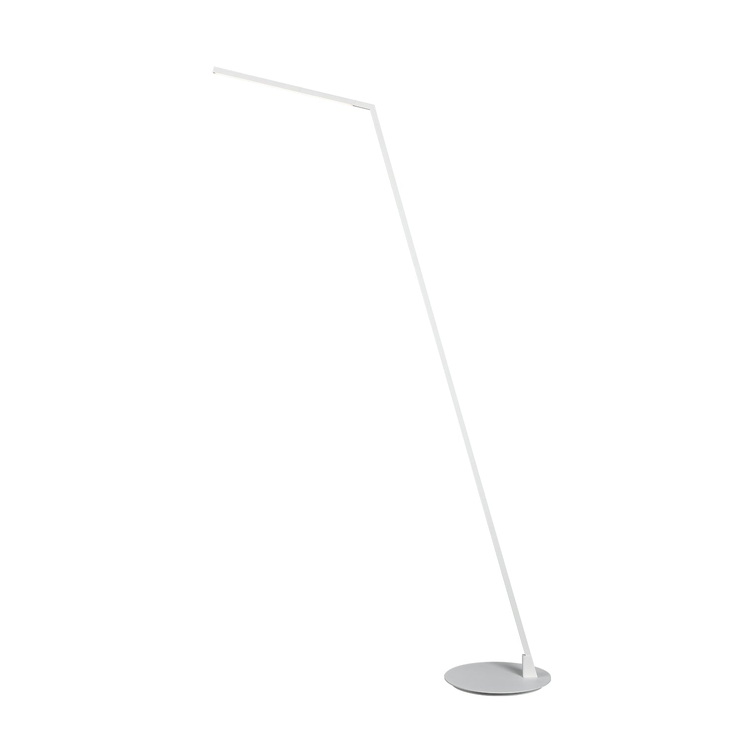 Miter 58-in Brushed Gold LED Floor Lamp