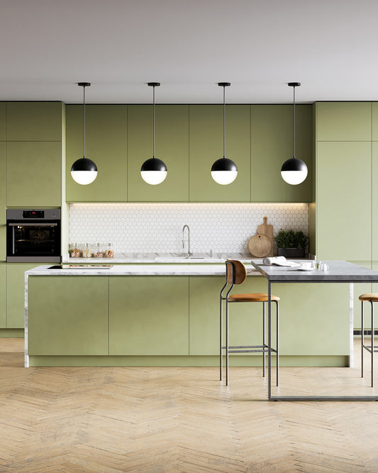 Monae 10-in Black LED Pendant