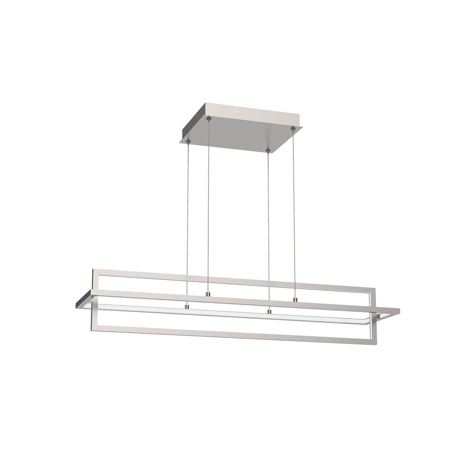 Mondrian 36-in Black LED Linear Pendant