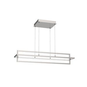 Mondrian 36-in Black LED Linear Pendant