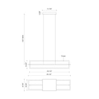 Mondrian Linear Pendant