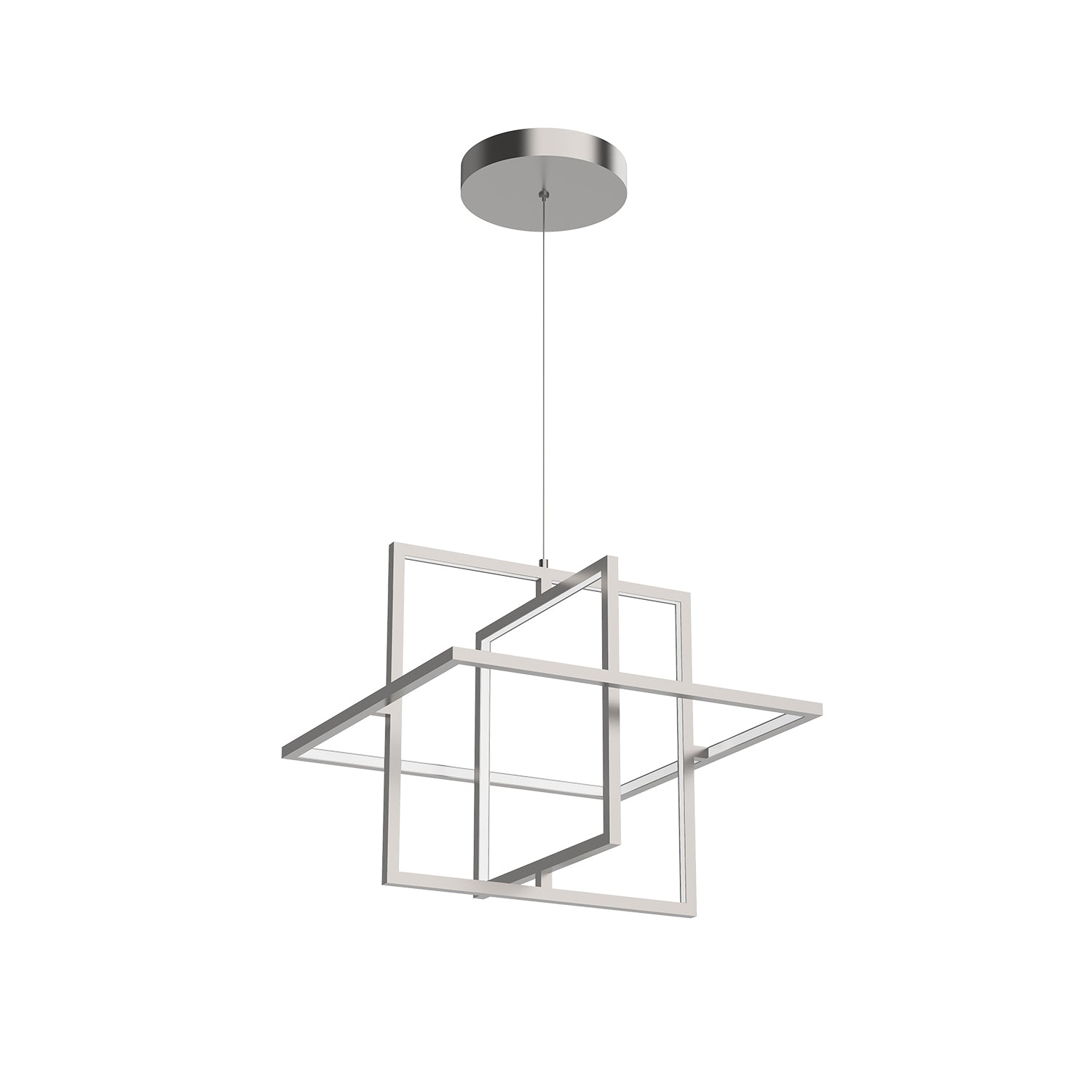 Mondrian 20-in Black LED Pendant