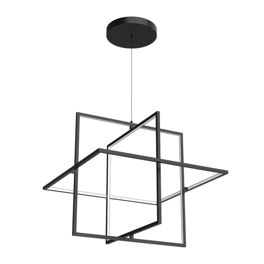 Mondrian 28-in Brushed Nickel LED Pendant
