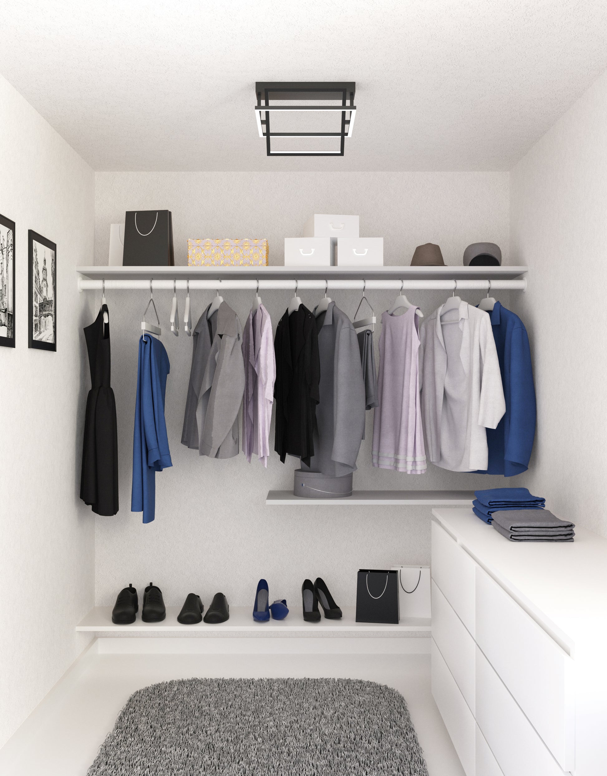 Mondrian 16-in Flush Mount