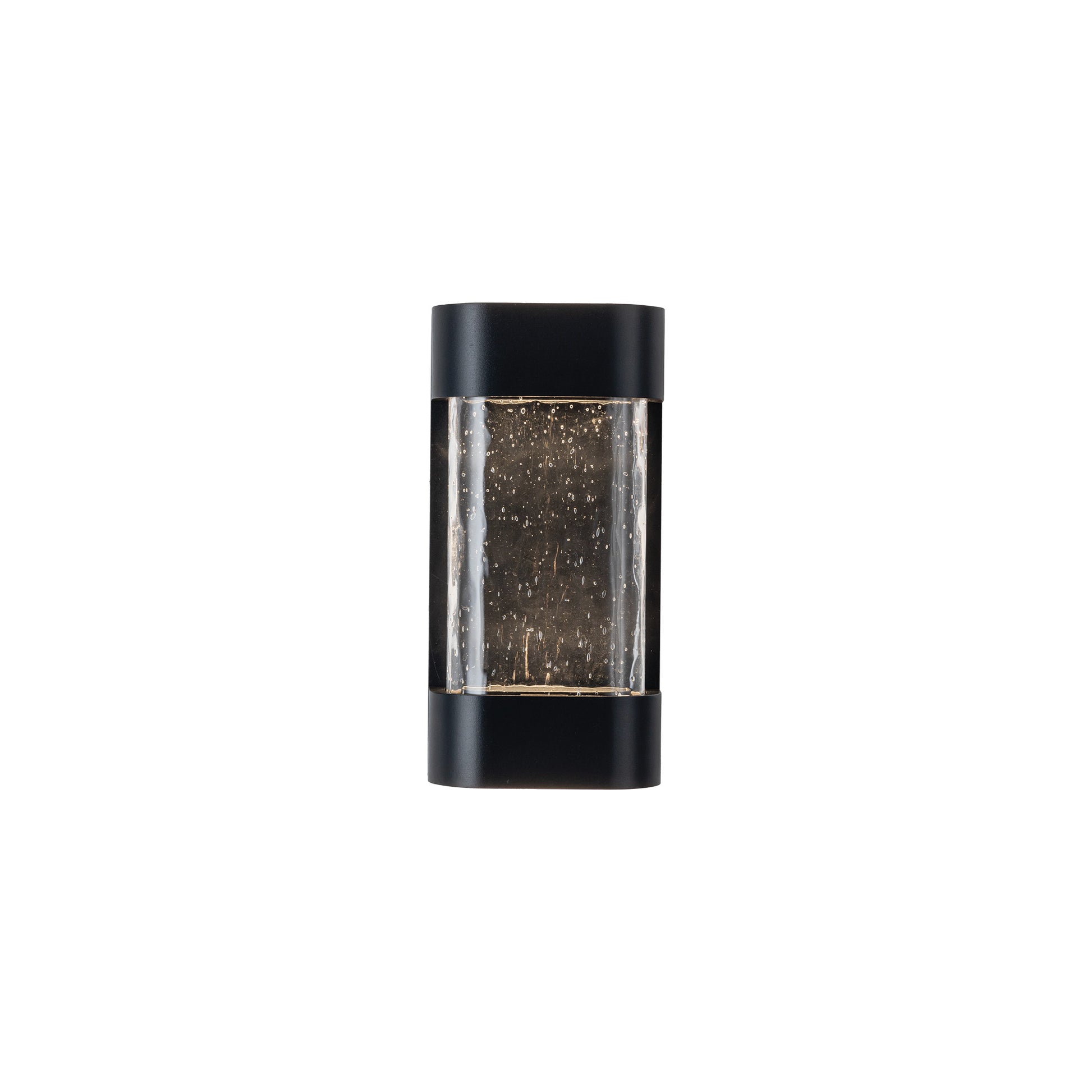 Moondew 12-in Black LED Exterior Wall Sconce